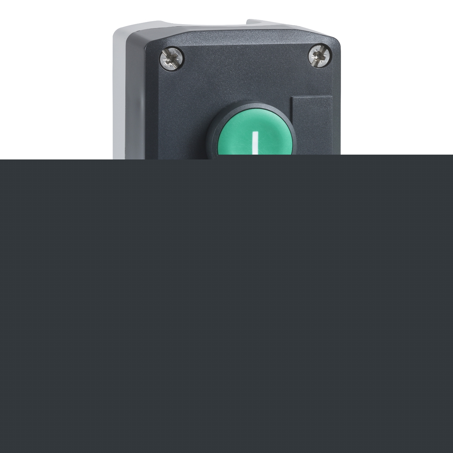 xald339 Schneider Electric Spring Return Push Button Control Station - 1 NC/2 NC, Polycarbonate, 3 Cutouts, Green, Red, I/O/II,