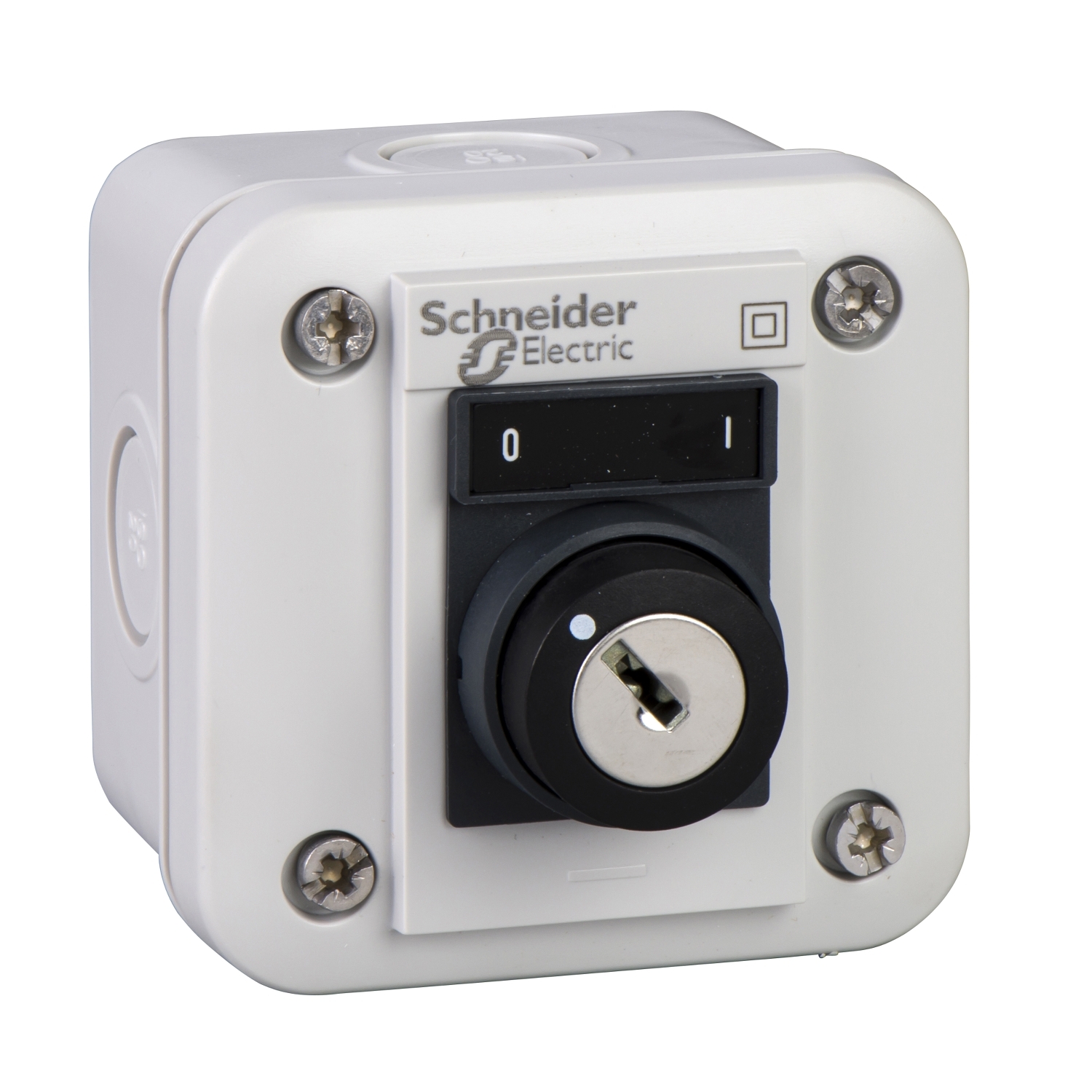 xale1441 Schneider Electric Push Button Control Station - SPDT, Polycarbonate, 1 Cutouts, Black, I/O, IP54