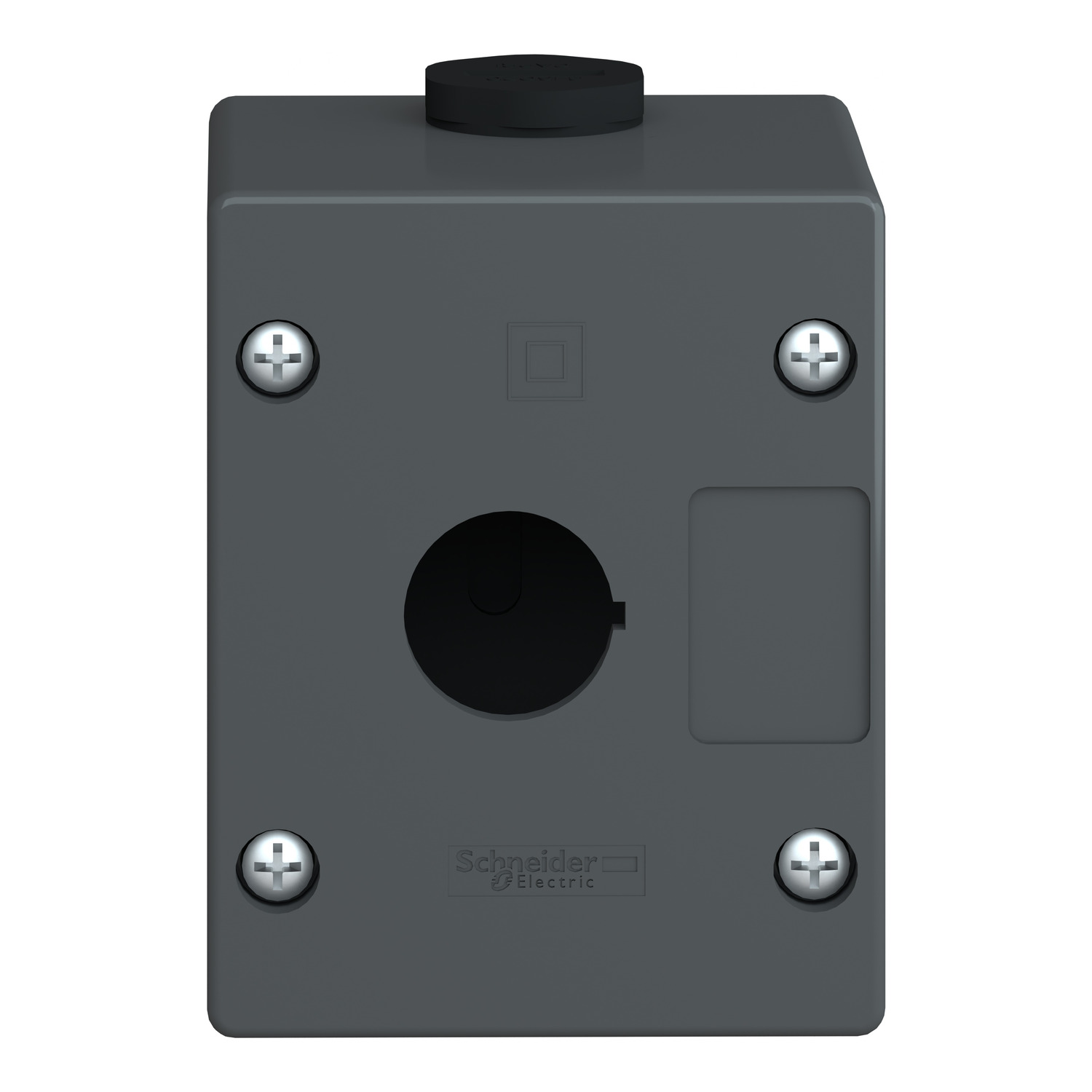 xalg01 Schneider Electric Black Polyamide Harmony XALG Push Button Enclosure - 1 Hole 22 mm Diameter