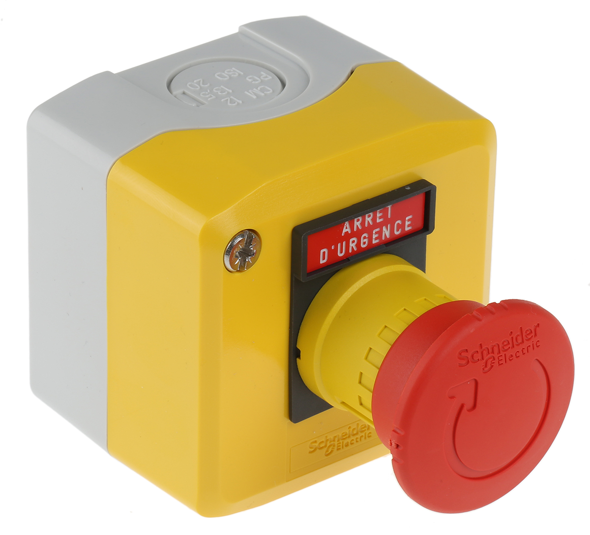 Schneider Electric Harmony Series Turn to Release Emergency Stop Push Button, Surface Mount, 1 NC, IP66, IP67, IP69,