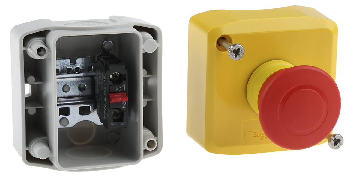 xalk198 Schneider Electric Harmony Series Pull Release Emergency Stop Push Button, Surface Mount, 1 NC, IP66, IP69K, IP67, IP69