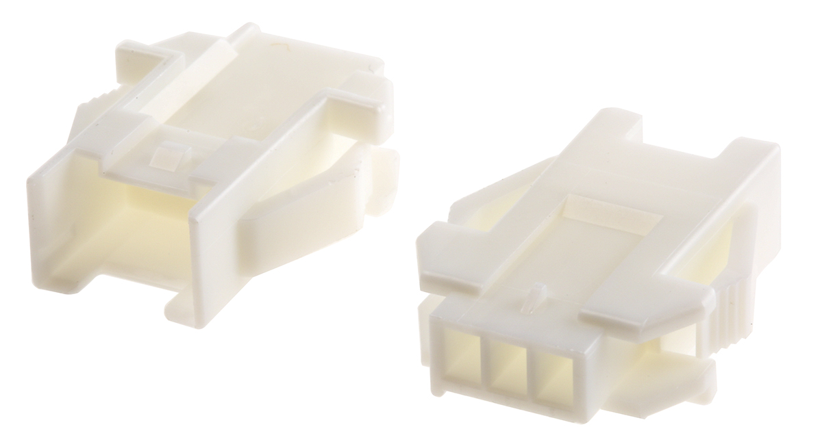 JST, XA Female Connector Housing,  2.5 mm Pitch,  3 Way,  1 Row Straight