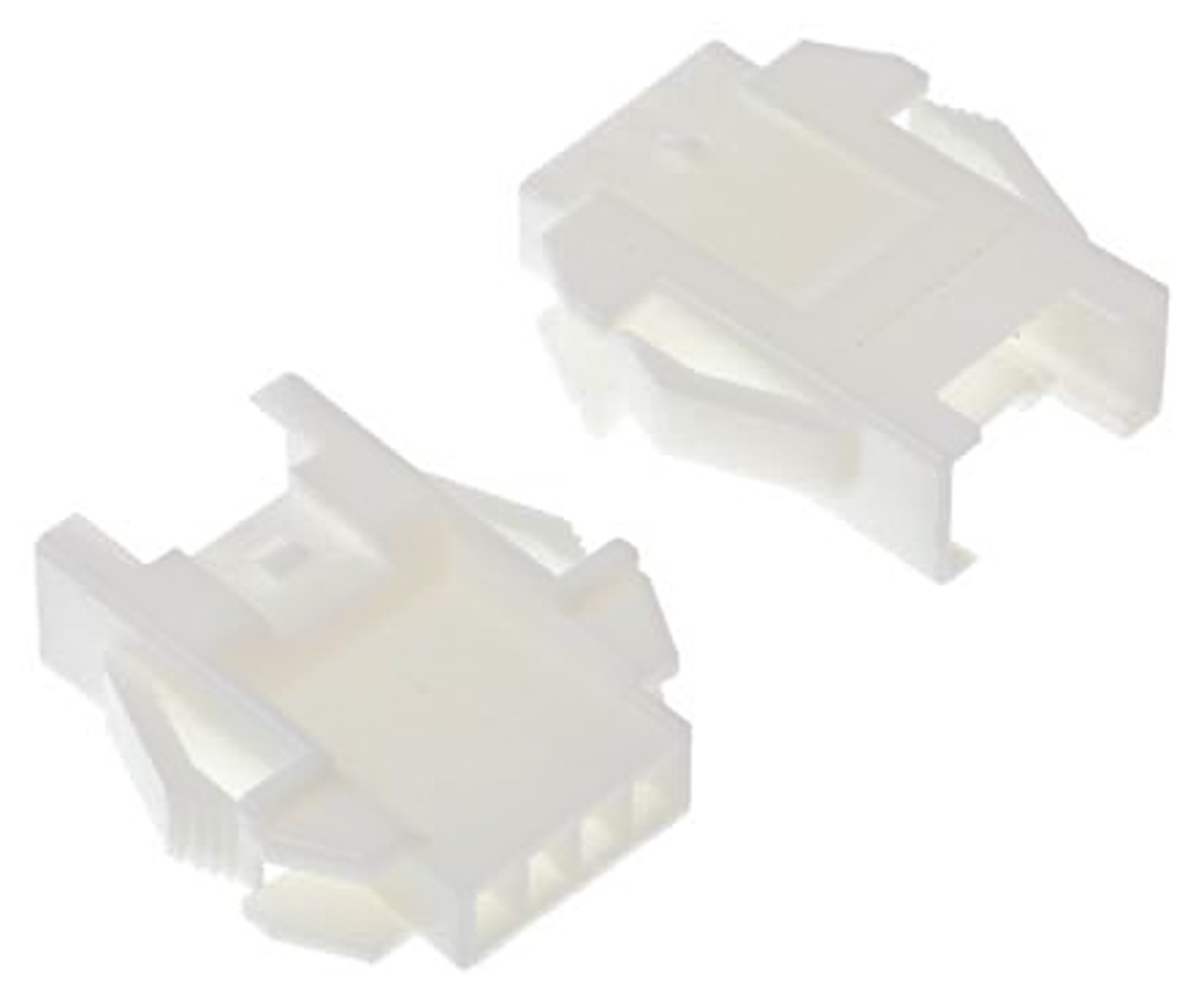 JST, XA Female Connector Housing,  2.5 mm Pitch,  4 Way,  1 Row Straight