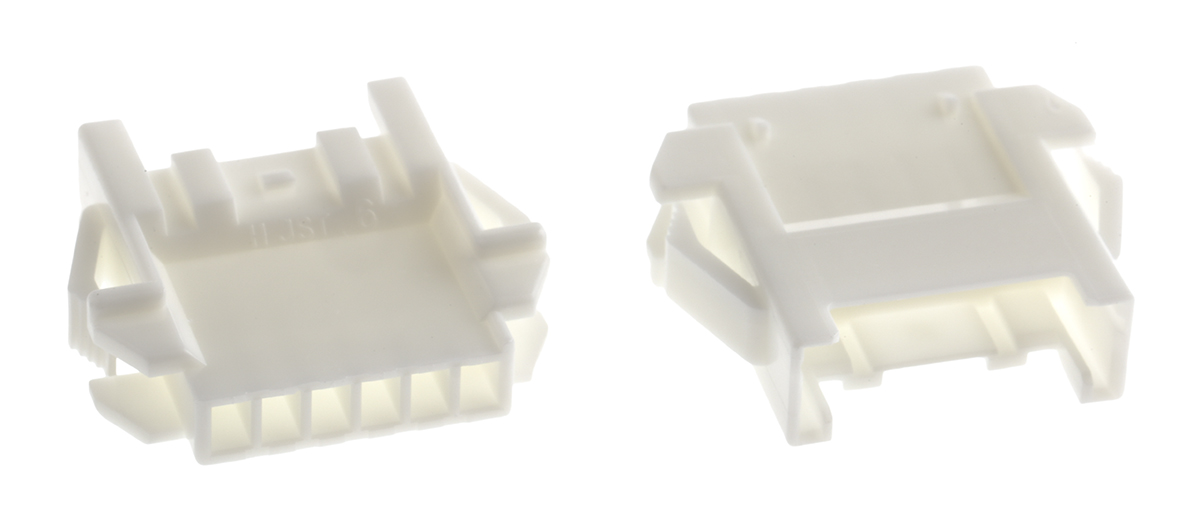 JST, XA Female Connector Housing,  2.5 mm Pitch,  6 Way,  1 Row Straight