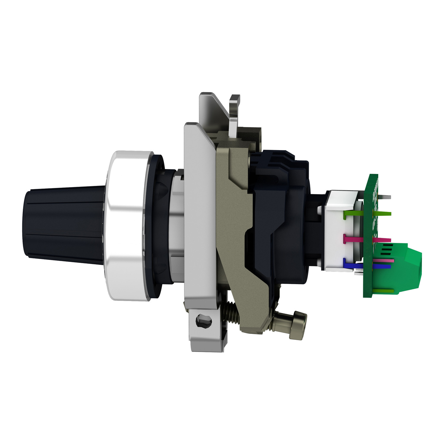 xb4bd912r4k7 Schneider Electric Harmony XB4 4.7 kΩ Rotary Potentiometer 1-Gang Panel Mount, XB4BD912R4K7