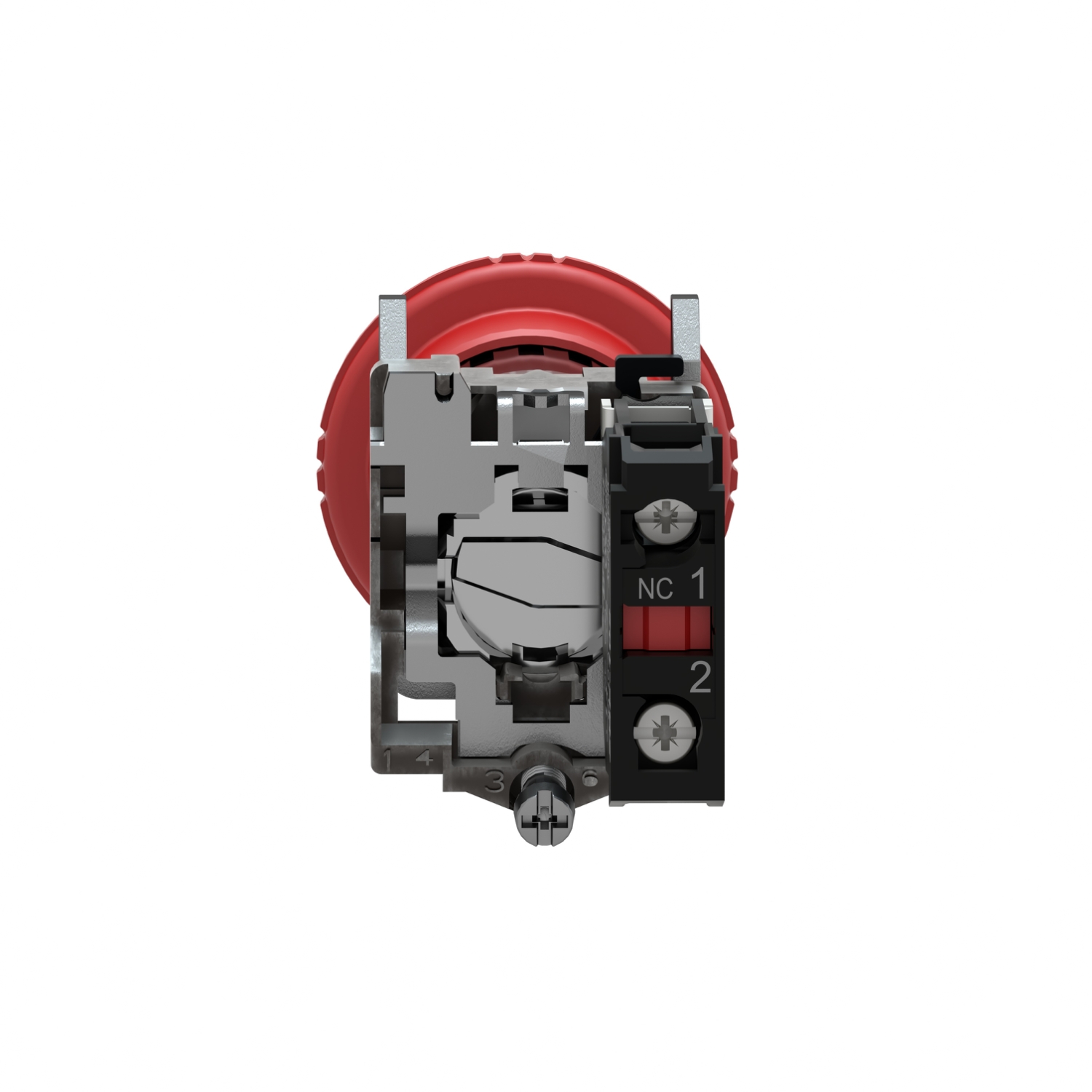xb4bs8442 Schneider Electric Harmony Series Twist Release Emergency Stop Push Button, Panel Mount, 22 mm Cutout, 1 NC, IP67, IP66,