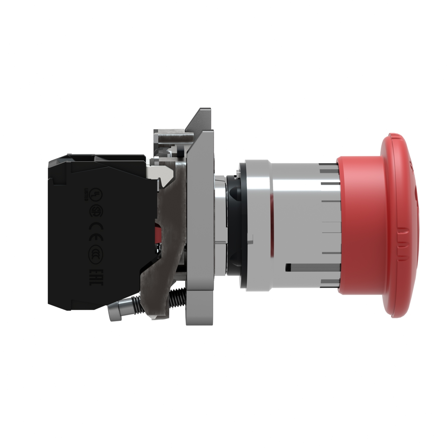 xb4bs8442 Schneider Electric Harmony Series Twist Release Emergency Stop Push Button, Panel Mount, 22 mm Cutout, 1 NC, IP67, IP66,