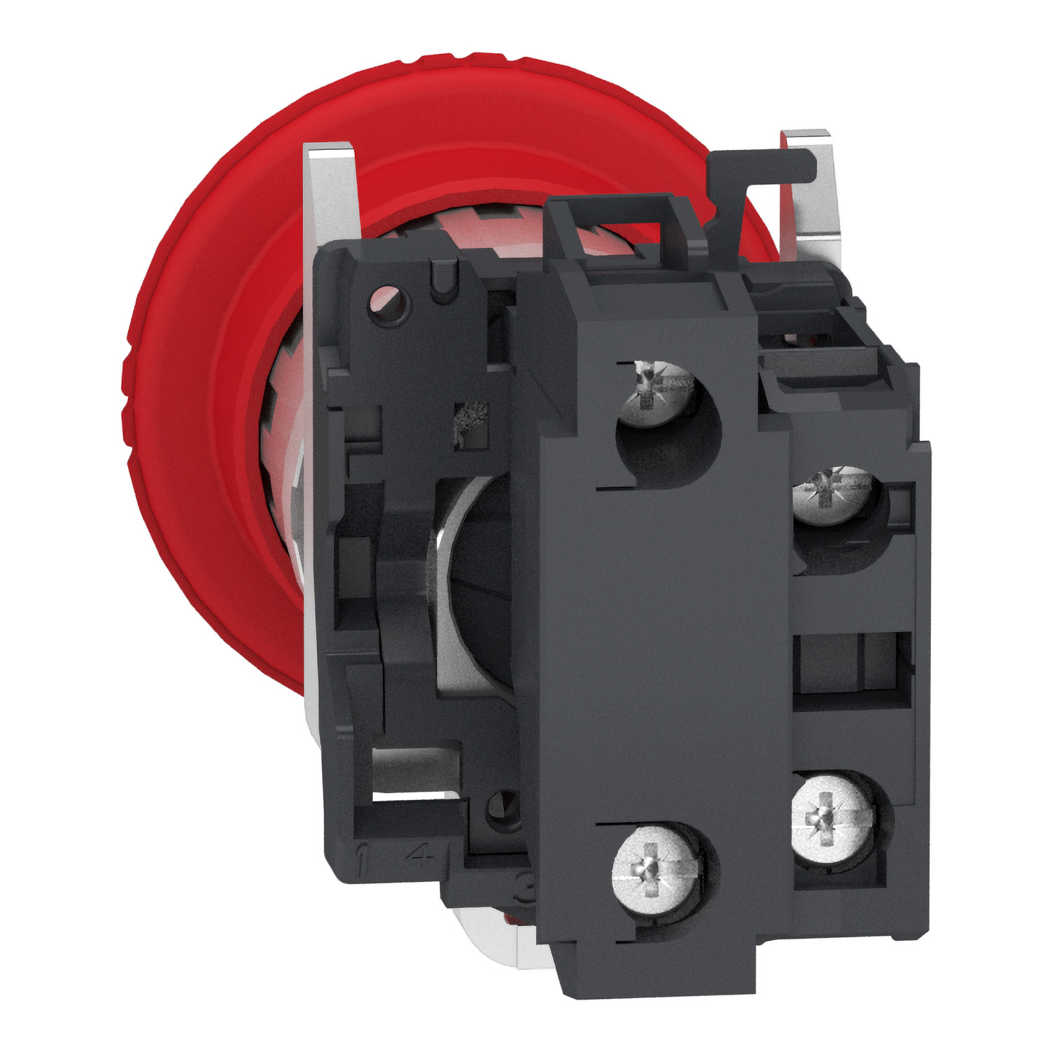 xb4bs84462 Schneider Electric Harmony Series Trigger Action Emergency Stop Push Button, Panel Mount, 22.5 mm Cutout, 2 NC, IP66,