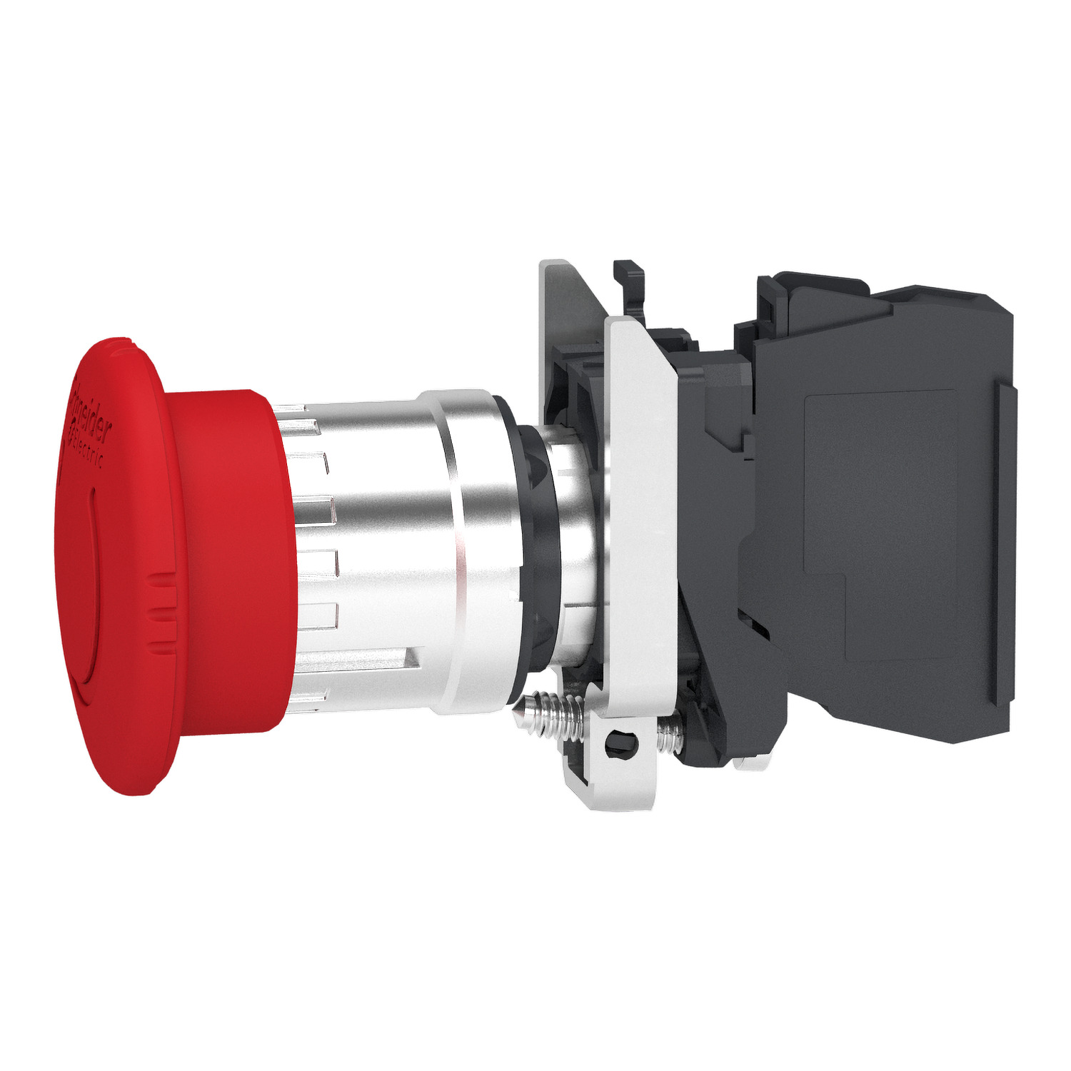 Schneider Electric Harmony Series Trigger Action Emergency Stop Push Button, Panel Mount, 22.5 mm Cutout, 1 NC, IP66,