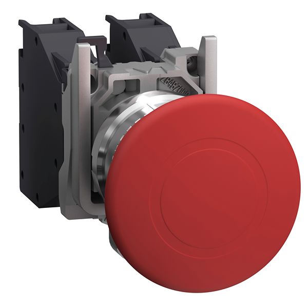 Schneider Electric Harmony XB4 Series Push Pull Emergency Stop Push Button, 22 mm Cutout, 1 NO/1 NC, IP65