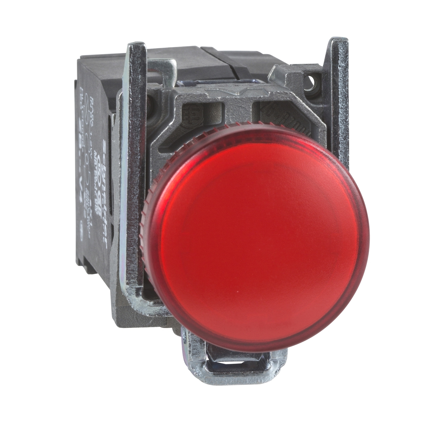 xb4bv34 Schneider Electric, Harmony, Panel Mount Red LED Pilot Light, 22 mm Cutout, IP69, IP69K, IP67, IP66, Round