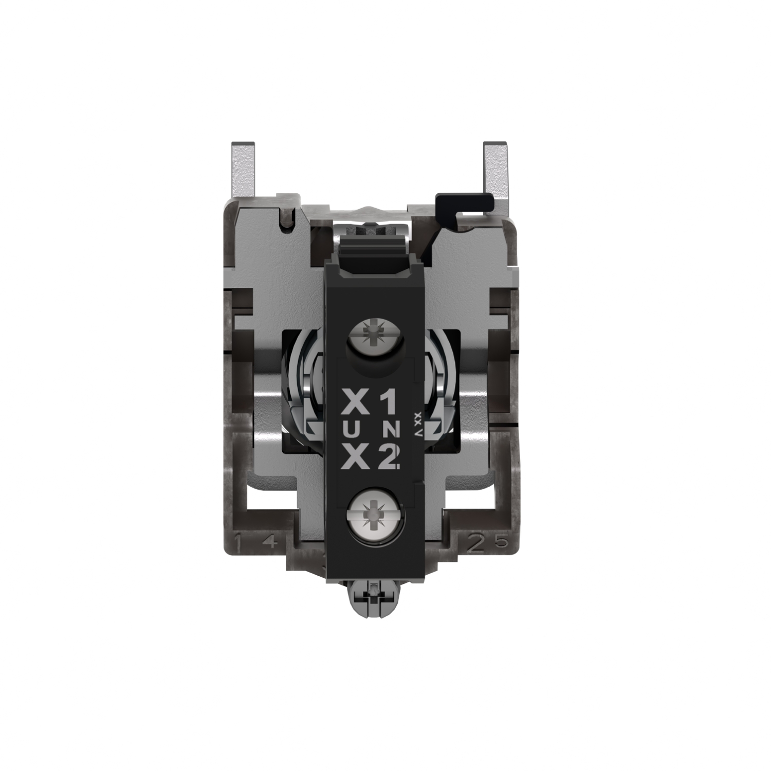 xb4bvb1 Schneider Electric, Harmony XB4, Panel Mount White LED Pilot Light, 22 mm Cutout, IP66, IP67, IP69K, Round, 24V ac/dc