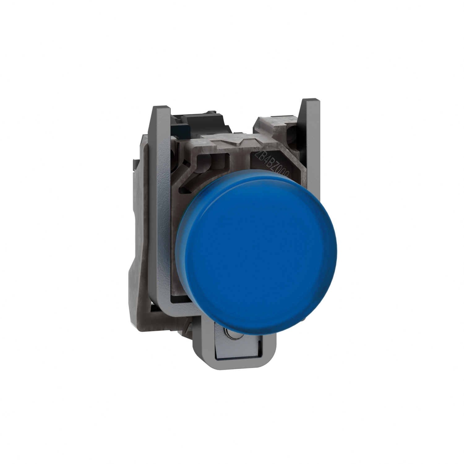 xb4bvg6 Schneider Electric, Harmony, Panel Mount Blue LED Pilot Light, 22 mm Cutout, IP66, IP67, IP69, Round