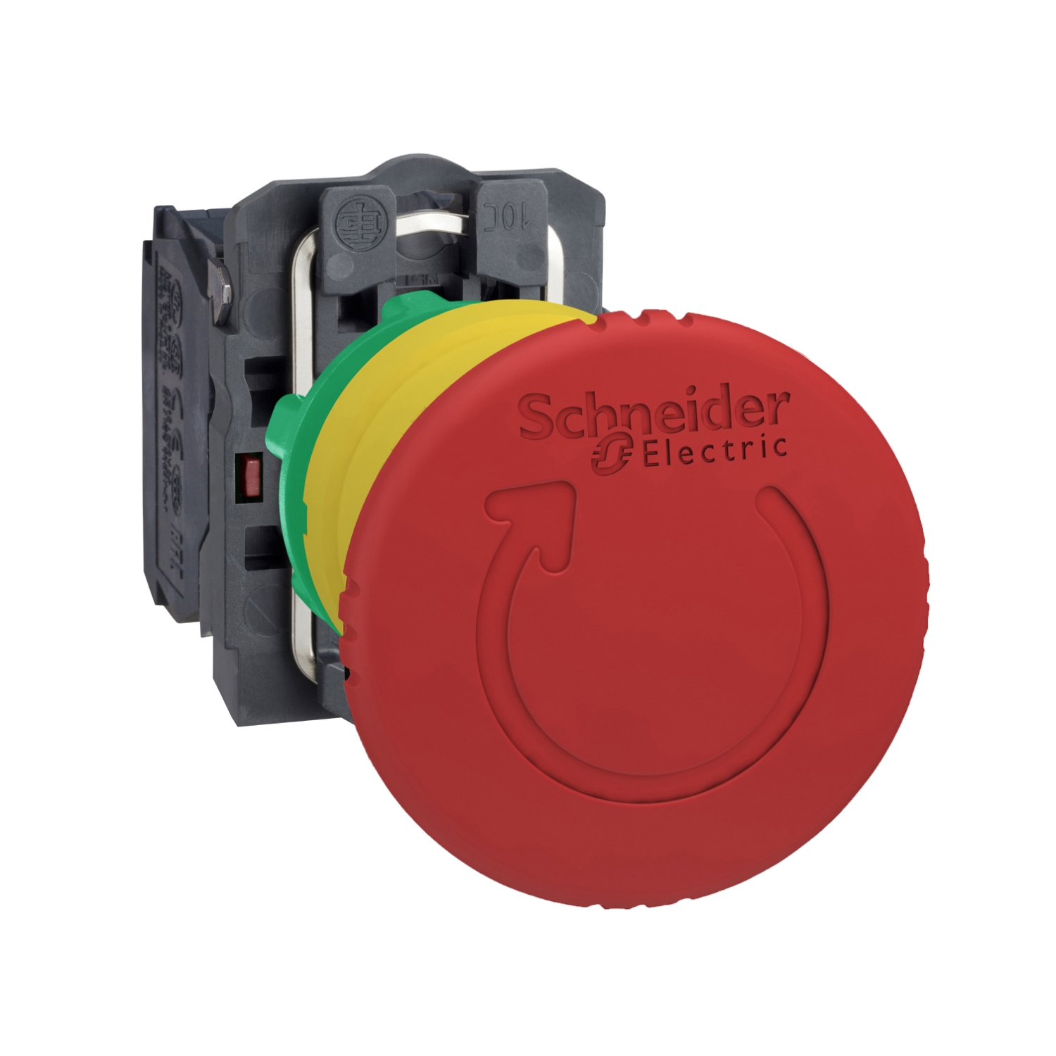 Schneider Electric Harmony Series Twist Release Emergency Stop Push Button, Panel Mount, 22 mm Cutout, 2 NC, IP67, IP66,