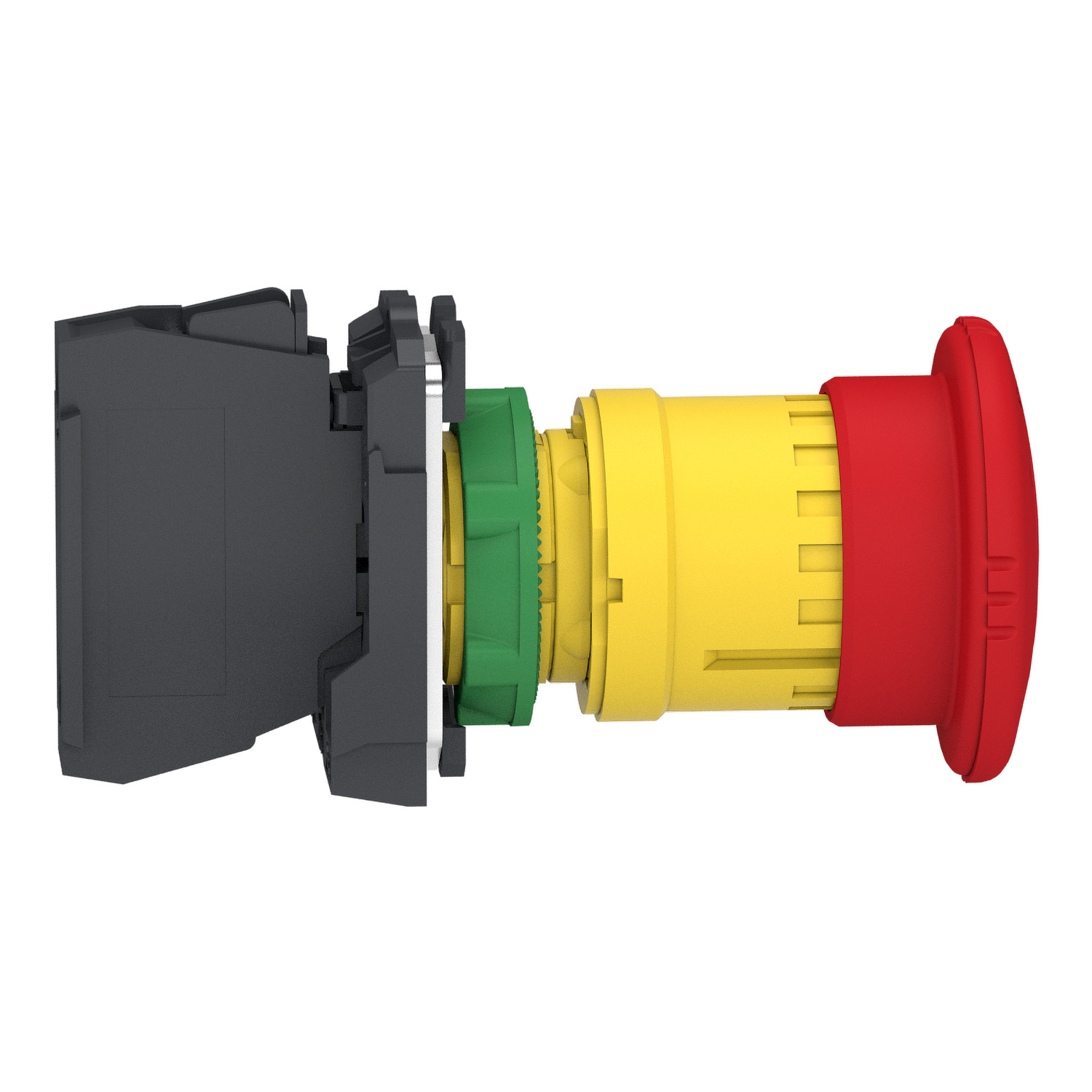 xb5as8446 Schneider Electric Harmony Series Turn to Release Emergency Stop Push Button, Panel Mount, 22.5 mm Cutout, 1 NC, IP66,