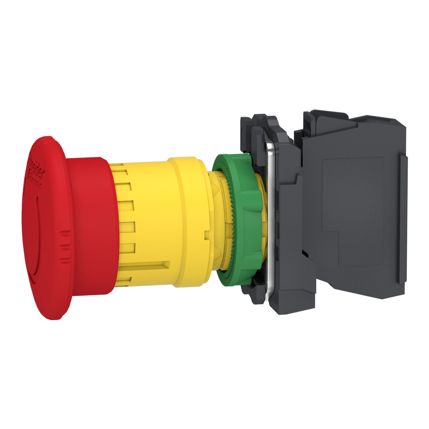 xb5as8446 Schneider Electric Harmony Series Turn to Release Emergency Stop Push Button, Panel Mount, 22.5 mm Cutout, 1 NC, IP66,