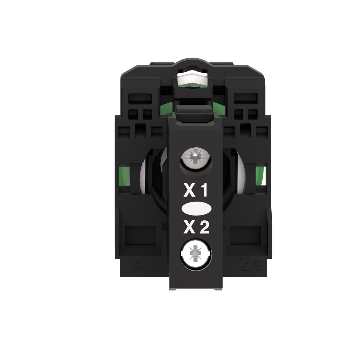 xb5av63 Schneider Electric, Harmony, Panel Mount Green LED Pilot Light, 22 mm Cutout, IP67, IP66, Round, 250V