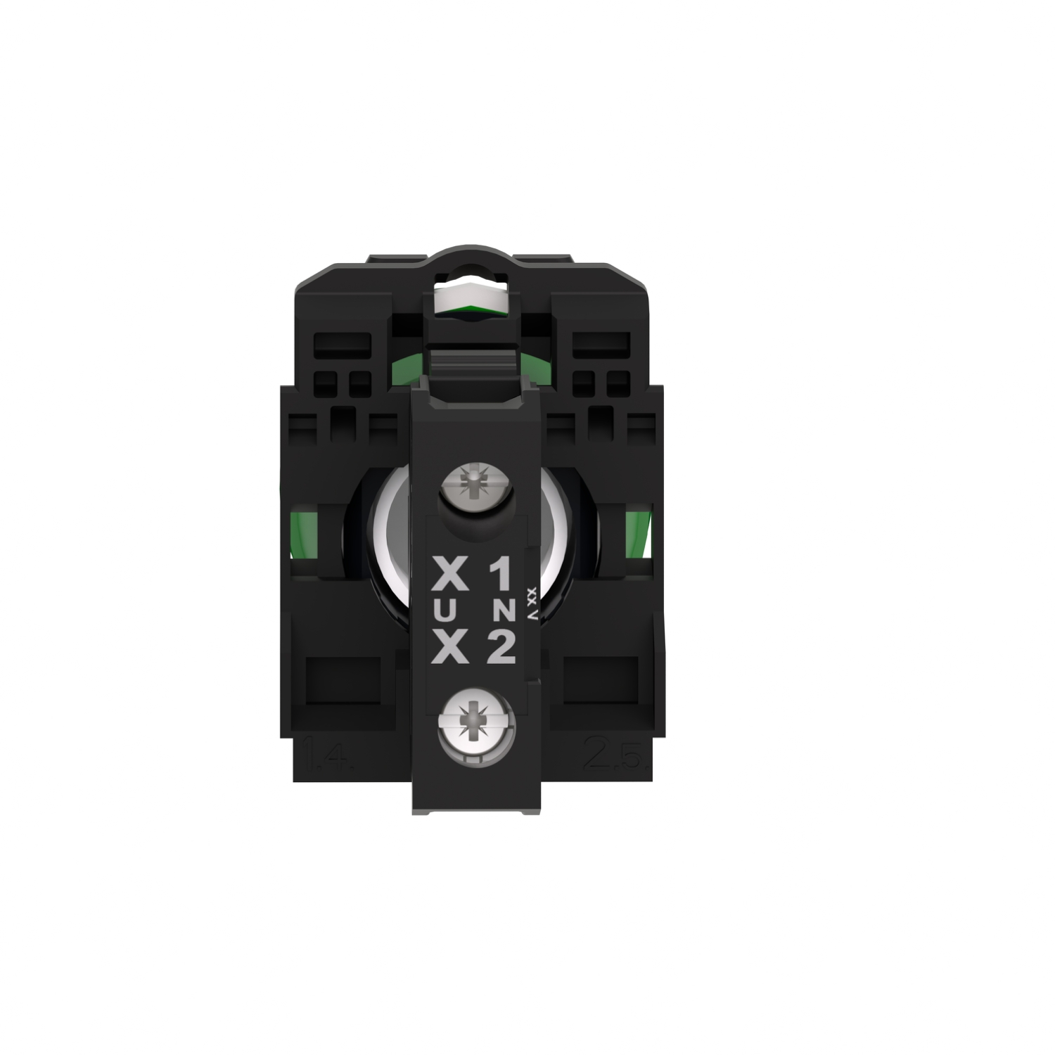 xb5avb3 Schneider Electric, Harmony, Panel Mount Green LED Pilot Light, 22 mm Cutout, IP67, IP69K, IP66, Round