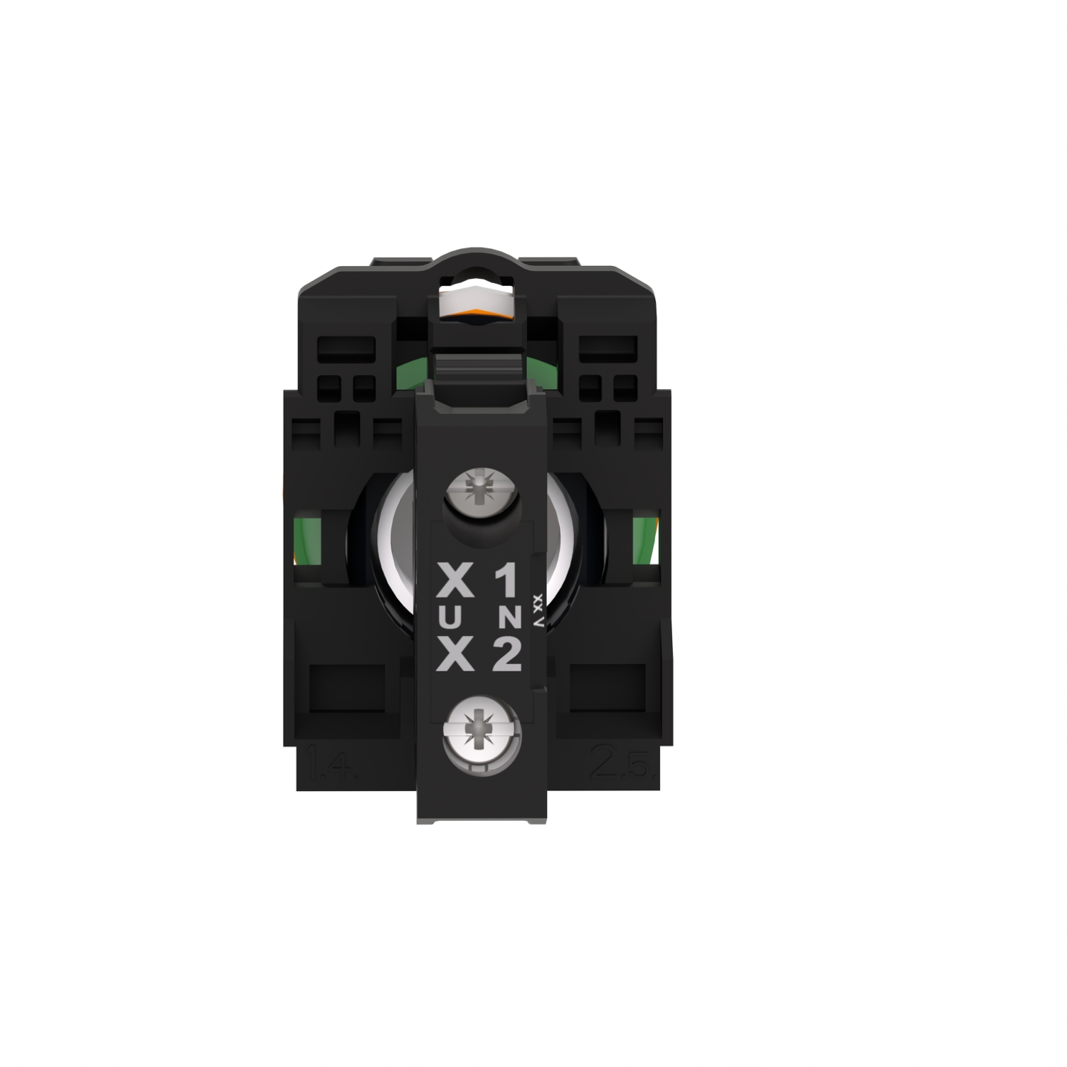xb5avb5 Schneider Electric, Harmony, Panel Mount Orange LED Pilot Light, 22 mm Cutout, IP66, IP67, Round