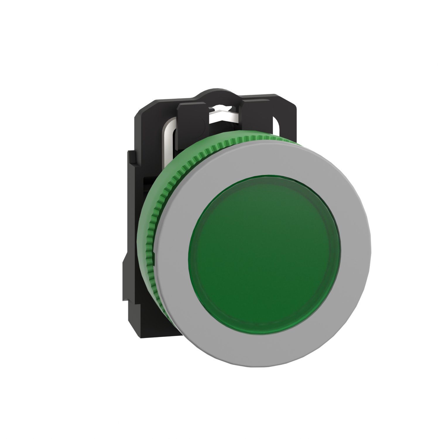 Schneider Electric, Harmony, Flush Green LED Pilot Light, 30.5 mm Cutout, IP67, IP66, Round