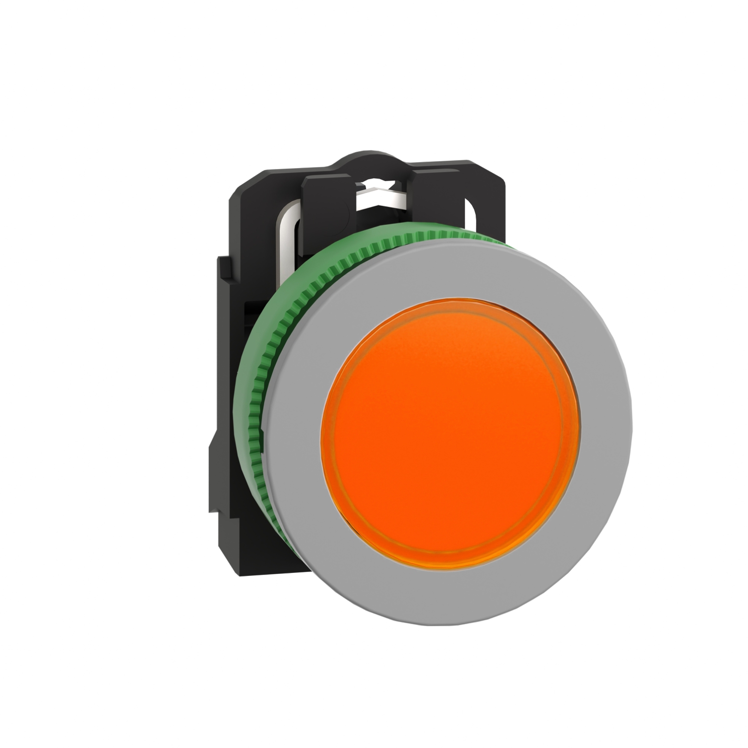 xb5fvb5c0 Schneider Electric, Harmony, Flush Orange LED Pilot Light, 30.5 mm Cutout, IP66, IP67, Round