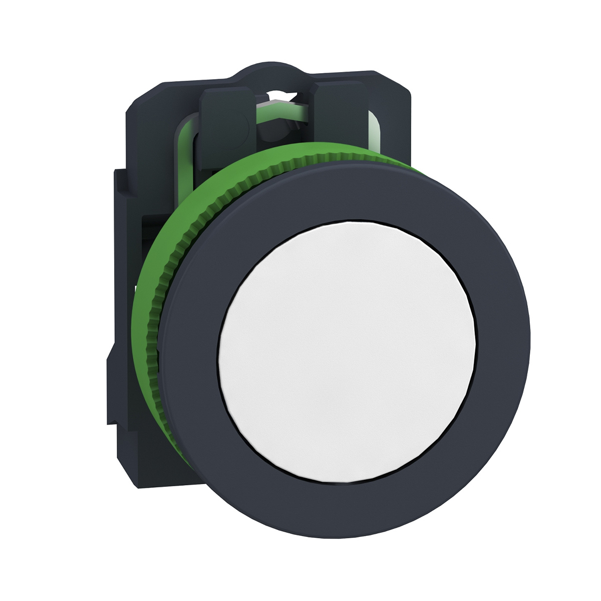 Schneider Electric, XB5, Flush White LED Pilot Light, 30 mm Cutout, IP67, IP66, IP69, Round, 264V ac