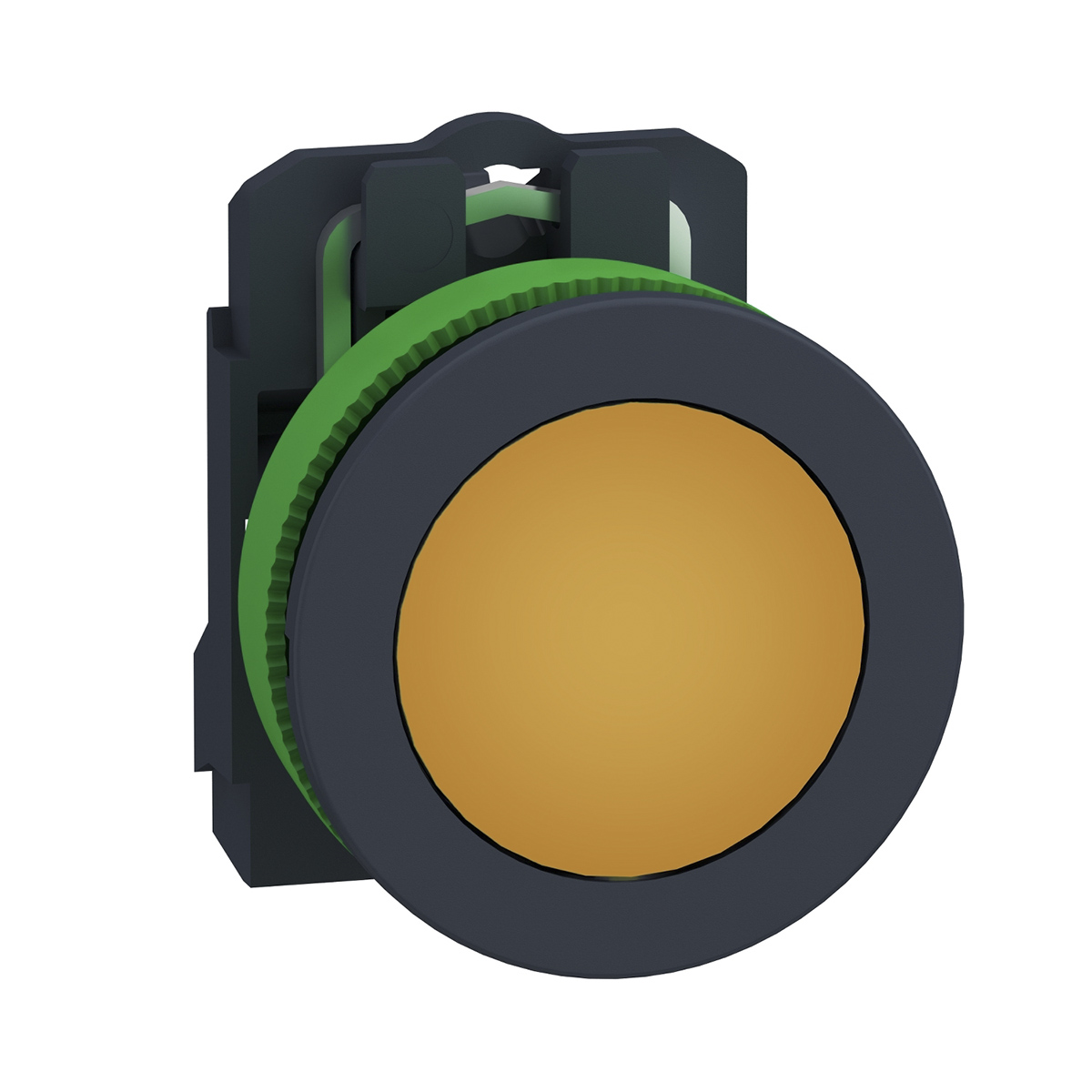 Schneider Electric, XB5, Flush Orange LED Pilot Light, 30 mm Cutout, IP67, IP69, IP66, Round, 264V ac