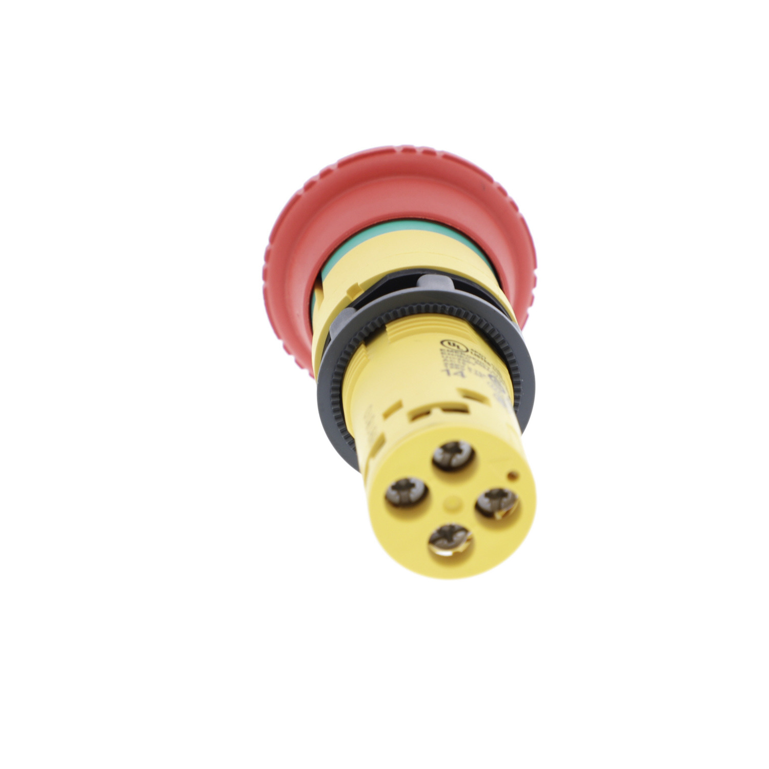 xb7ns8445 Schneider Electric Harmony Series Turn to Release Emergency Stop Push Button, Panel Mount, 22 mm Cutout, 1 NO/1 NC,