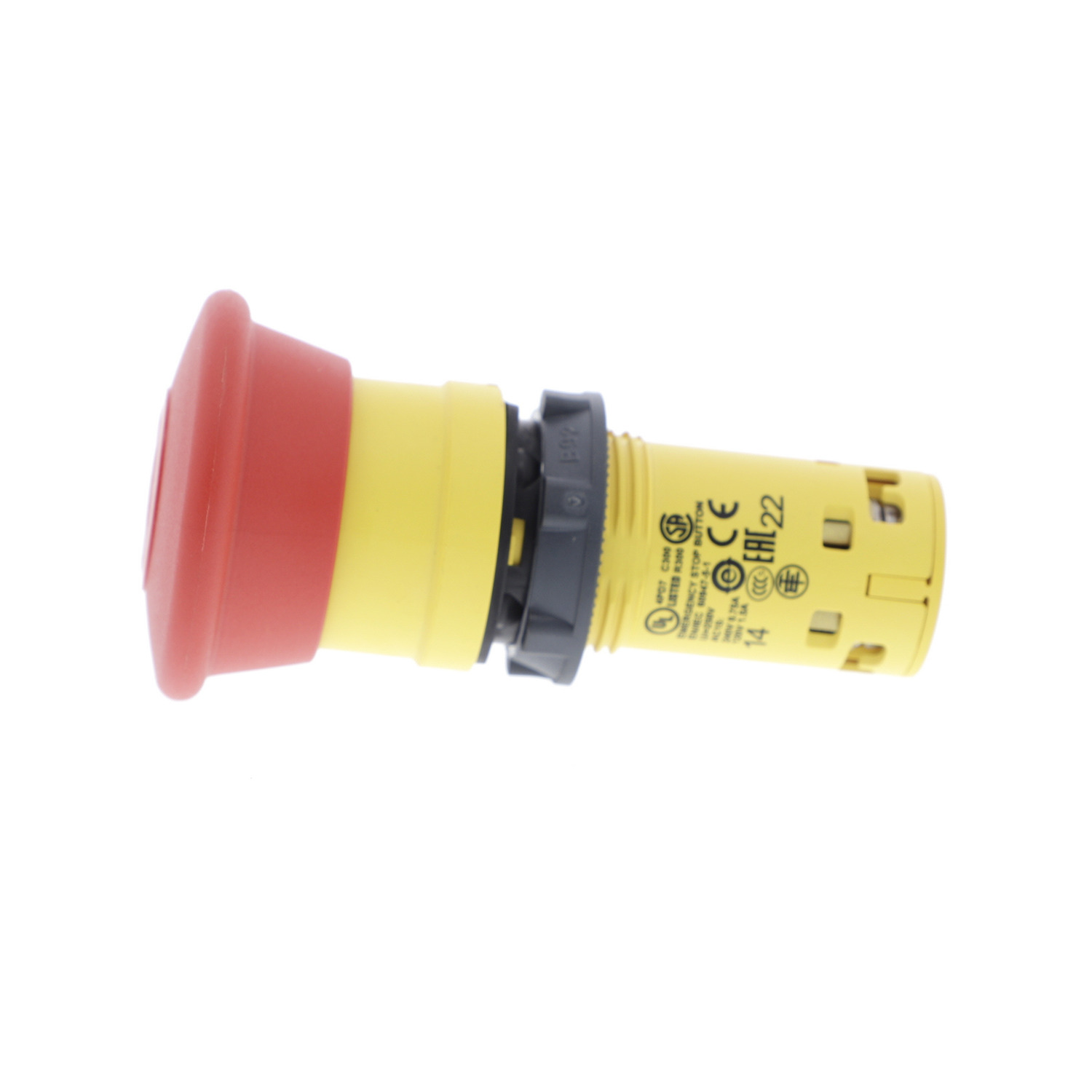xb7nt845 Schneider Electric Harmony Series Pull Release Emergency Stop Push Button, Panel Mount, 22 mm Cutout, 1 NO/1 NC, IP20,