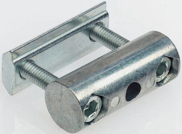 FlexLink M6 Fastener Yoke, Connecting Component, Strut Profile 44 x 48 mm, Groove Size 11 mm, Round Tube Size 18 mm