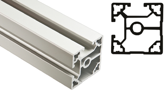 FlexLink Silver Aluminium Strut Profile 44 x 44 mm 11 mm Groove, 2000 mm Length,  Series XC
