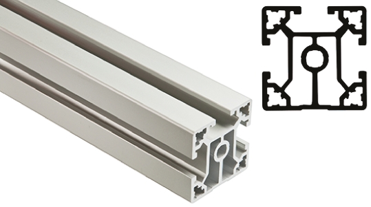 FlexLink Silver Aluminium Strut Profile 44 x 44 mm 11 mm Groove, 2000 mm Length,  Series XC