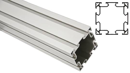 FlexLink Silver Aluminium Strut Profile 88 x 88 mm 11 mm Groove, 2000 mm Length,  Series XC