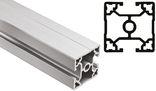 FlexLink Silver Aluminium Strut Profile 44 x 44 mm 11 mm Groove, 3000 mm Length,  Series XC