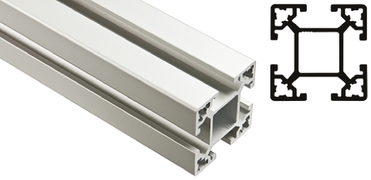 FlexLink Silver Aluminium Strut Profile 44 x 44 mm 11 mm Groove, 3000 mm Length,  Series XC