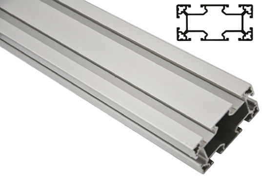 FlexLink Silver Aluminium Strut Profile 44 x 88 mm 11 mm Groove, 3000 mm Length,  Series XC