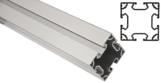 FlexLink Silver Aluminium Strut Profile 64 x 64 mm 11 mm Groove, 3000 mm Length,  Series XC