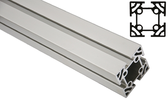 FlexLink Silver Aluminium Strut Profile 64 x 64 mm 11 mm Groove, 1000 mm Length,  Series XC