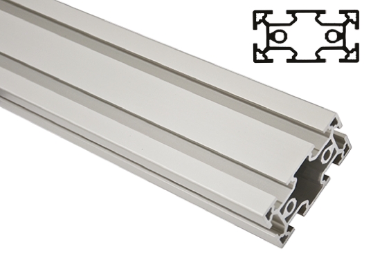 FlexLink Silver Aluminium Strut Profile 44 x 88 mm 11 mm Groove, 2000 mm Length,  Series XC