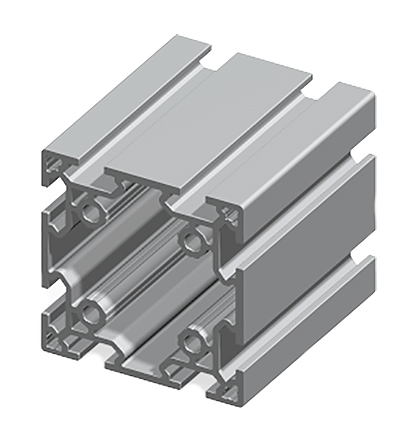 FlexLink Silver Aluminium Strut Profile 88 x 88 mm 11 mm Groove, 2000 mm Length,  Series XC
