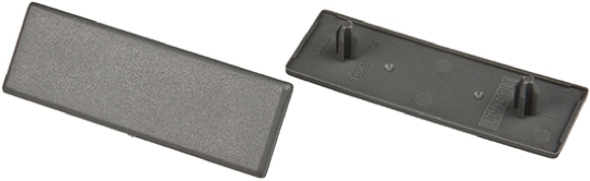 FlexLink Grey Rectangular End Cap 5.5 mm Strut Profile, 5.5 mm Groove