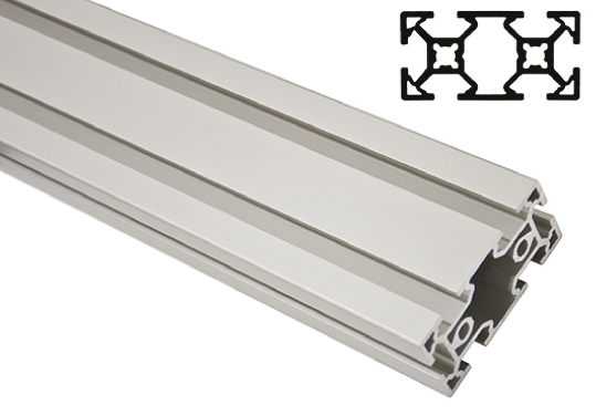 FlexLink Silver Aluminium Strut Profile 22 x 44 mm 5.6 mm Groove, 3000 mm Length,  Series XD