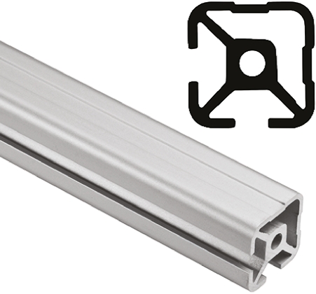 FlexLink Silver Aluminium Strut Profile 22 x 22 mm 5.6 mm Groove, 1000 mm Length,  Series XD