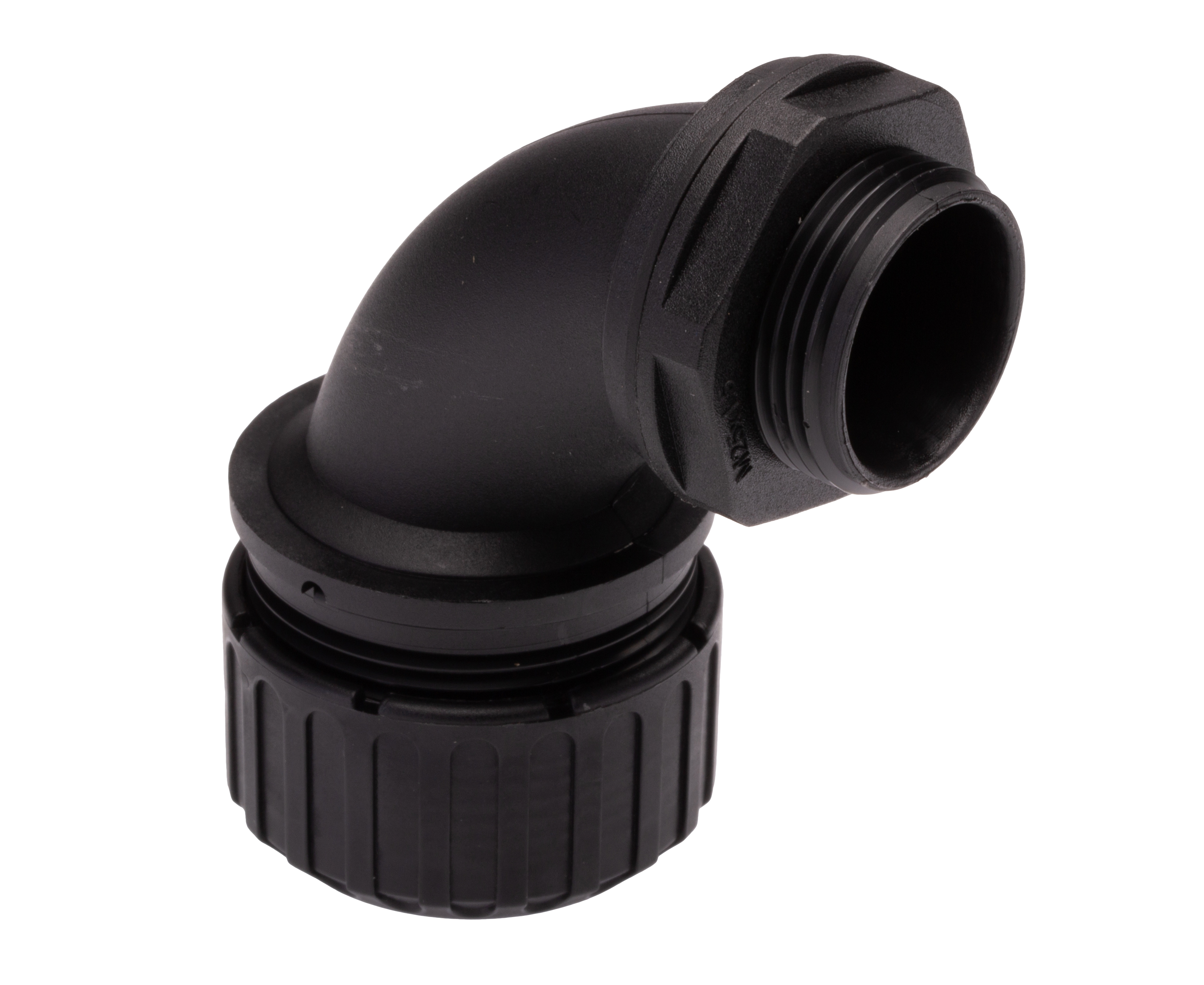 Adaptaflex Conduit Fine Spark, Conduit Fitting, 25 mm Nominal Size, M25, Polyamide 66, Black IP65 rating