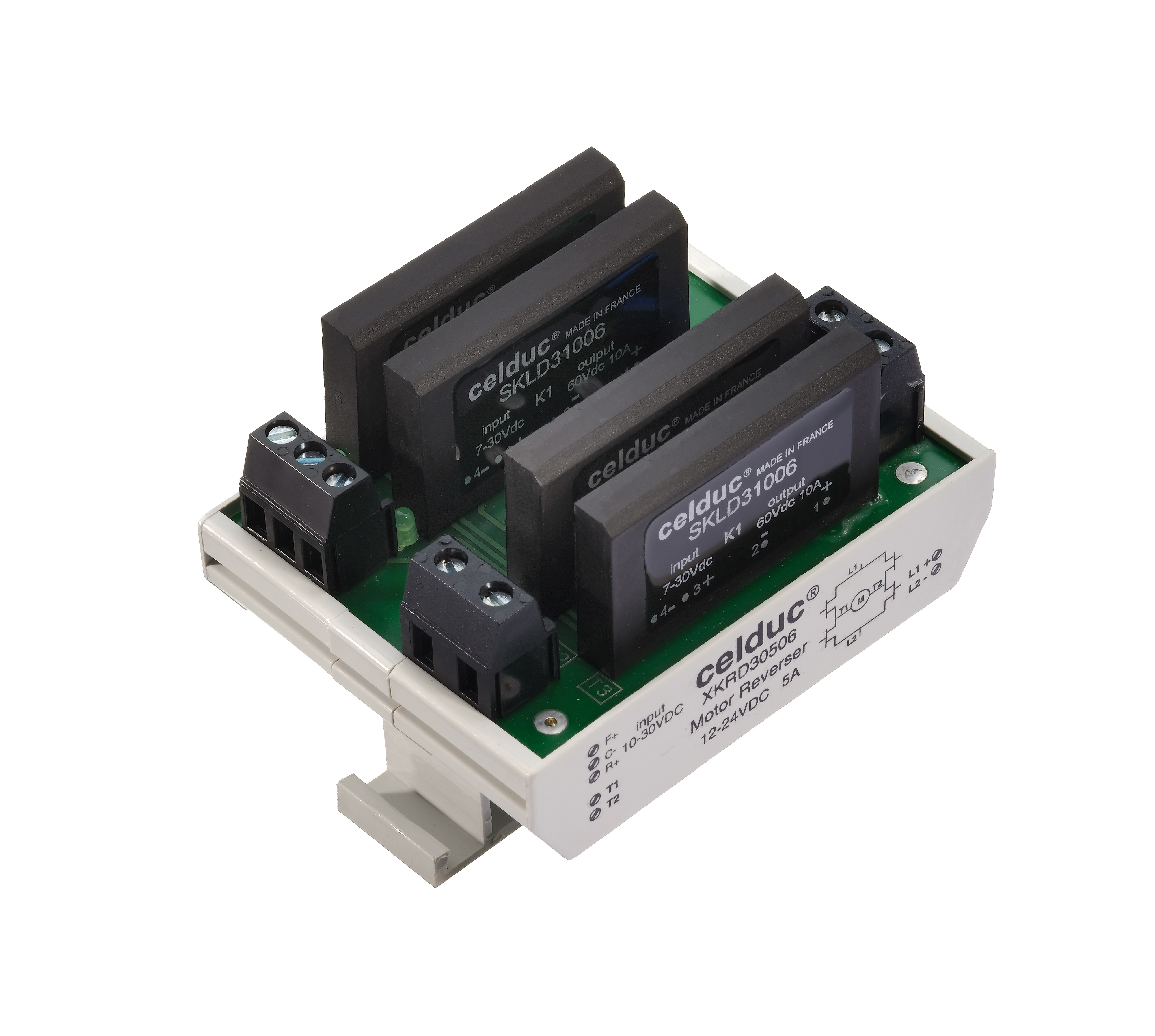 Celduc XKRD Series Solid State Relay, 5 A Load, 36 V dc Load, 30V dc Control