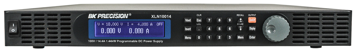 BK Precision Digital Bench Power Supply, 1-Output 0 V ac to  100V, 1.4 kW, 14.4 A Max