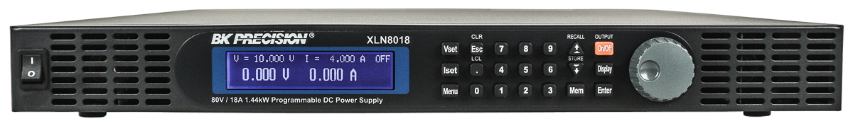 BK Precision Digital Bench Power Supply, 1-Output 0 V ac to  80V, 1.4 kW, 18 A Max, RSCAL