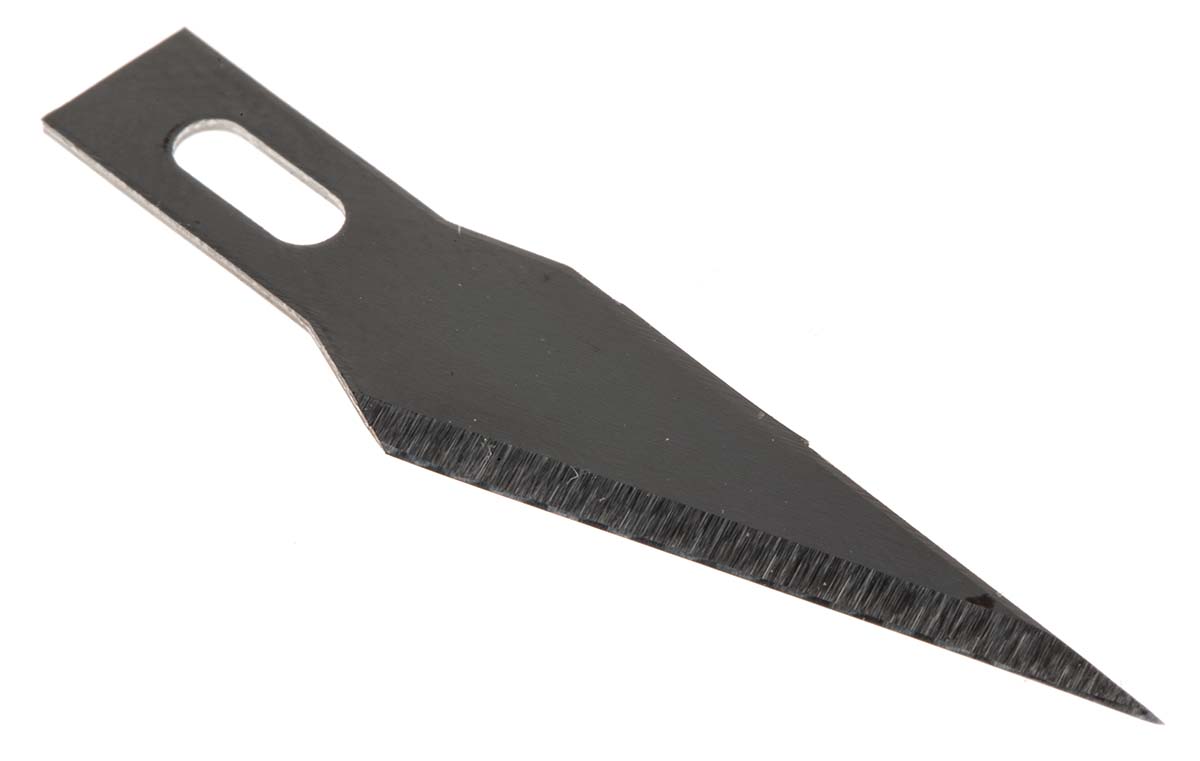 xnb103 Weller Xcelite Steel Fine Point Diagonal Safety Knife Blade, 5 per Package