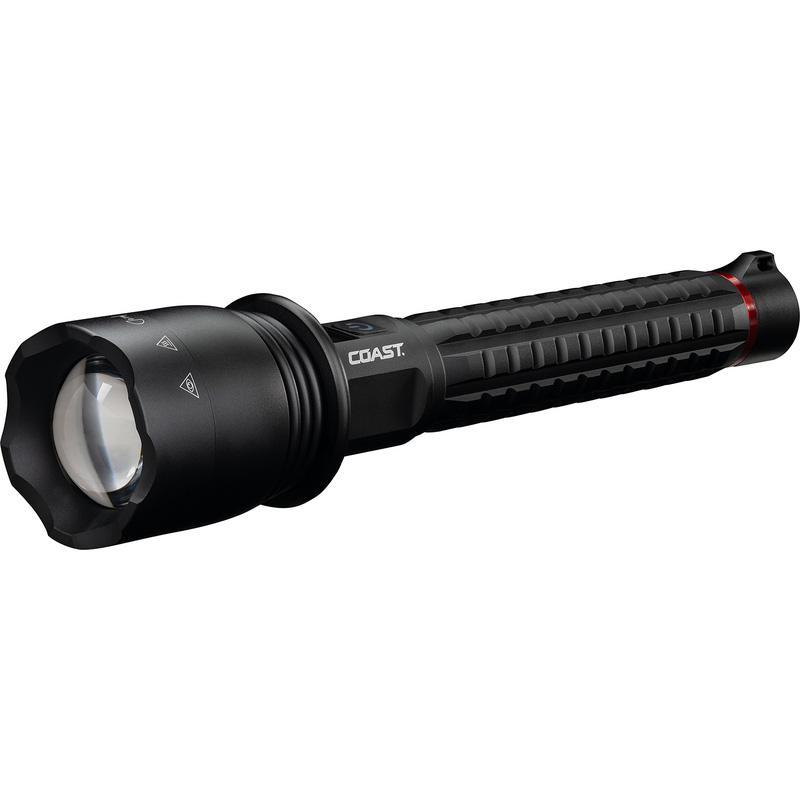 Coast LED Torch Black Rechargeable 8000 lm, 248 mm