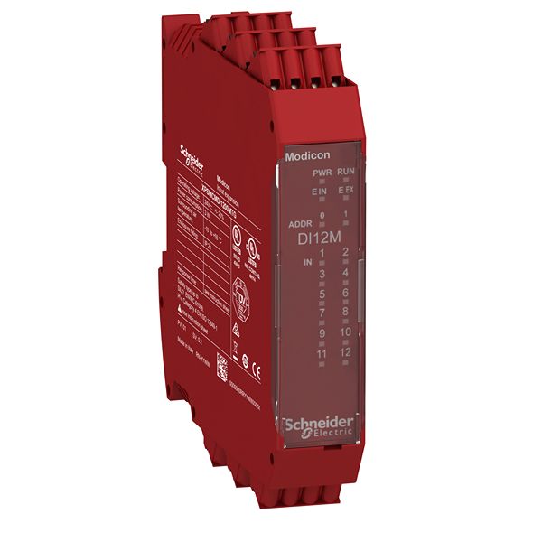Schneider Electric XPSMCM Series Safety Module, 12 Inputs, 8 Outputs, 24V, 1 NO/1 NC